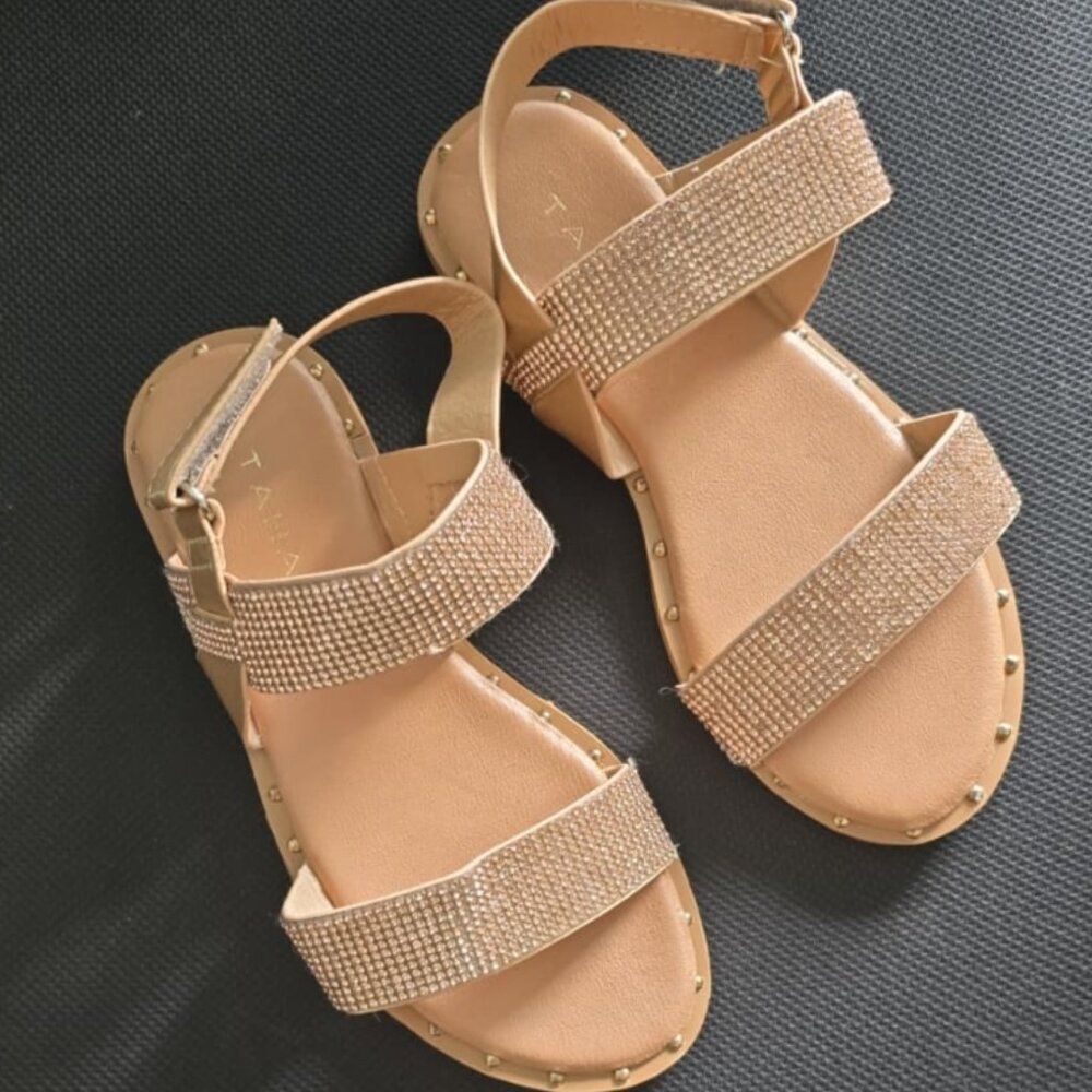 Tahari Girls Sparkle Dress Sandals | Special Occasion Shoes | Size‎ 1
